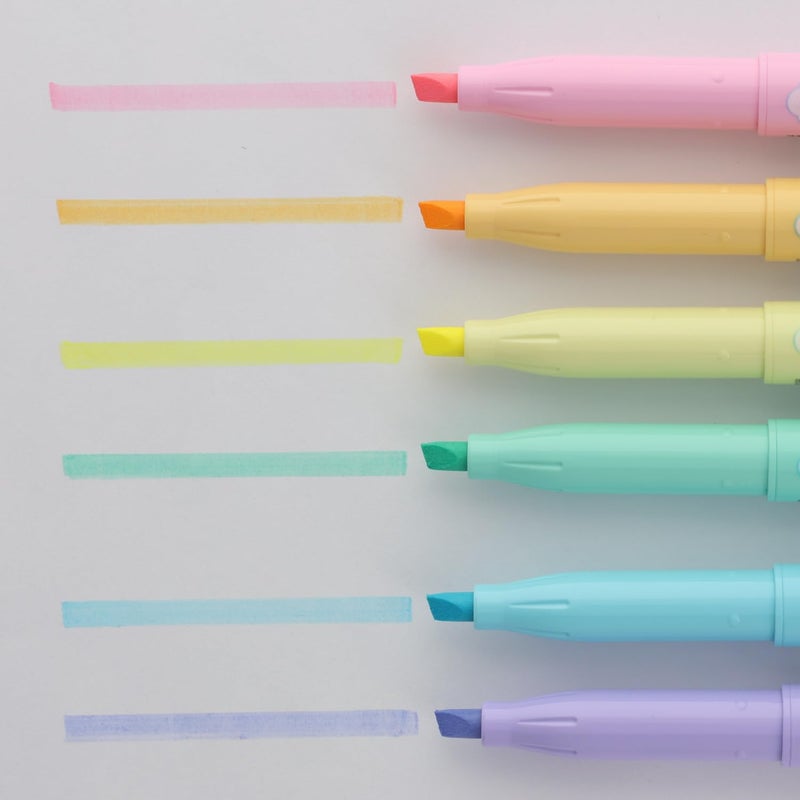 Pilot Frixion Light Soft Color Erasable Highlighter Pen, 6 Color Set (SFL-60SL-6CS) - Image 3